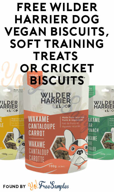 FREE Wilder Harrier Dog Vegan Biscuits, Soft Training Treats or Cricket Biscuits Sample