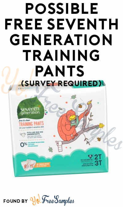 Possible FREE Seventh Generation Training Pants (Survey Required)