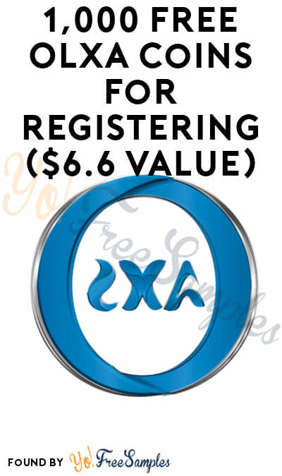 1,000 FREE Olxa Coins For Registering ($6.6 Value)