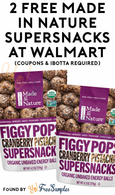 2 FREE Made In Nature Supersnacks At Walmart (Coupons & Ibotta Required)