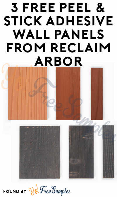 3 FREE Peel & Stick Adhesive Wall Panels From Reclaim Arbor