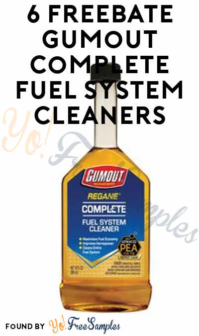 6 FREEBATE Gumout Complete Fuel System Cleaners