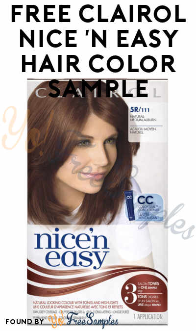 More In Stock: FREE Clairol Nice ‘n Easy Hair Color Sample