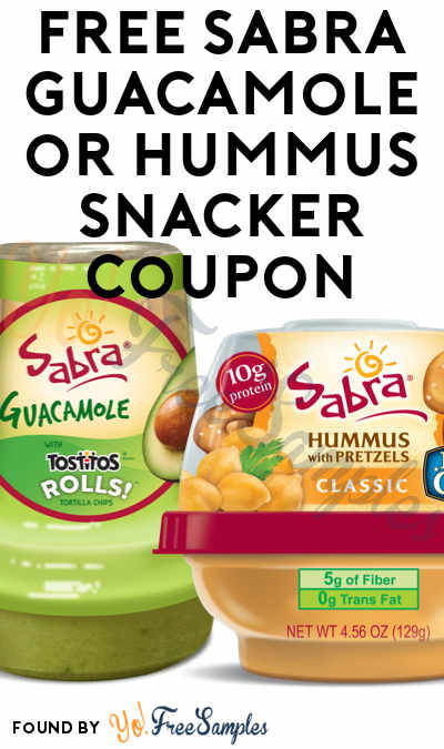 FREE Full-Size Sabra Guacamole or Hummus Snacker Coupon