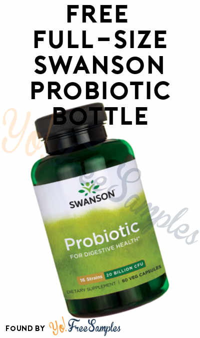 FREE Full-Size Swanson Probiotic Bottle