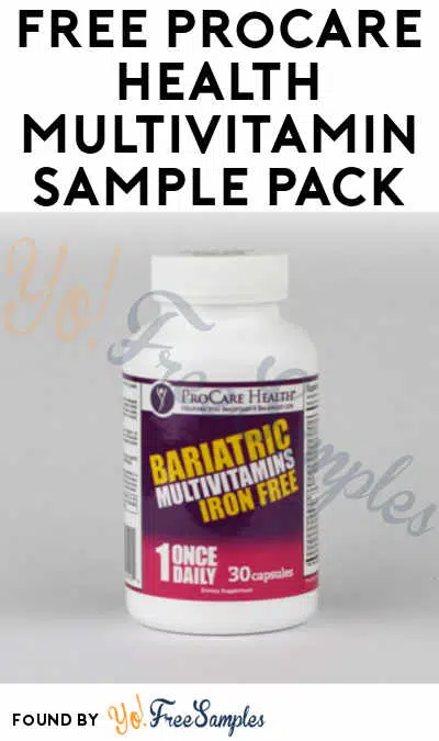 FREE ProCare Health Multivitamin Sample Pack (Patients Only)