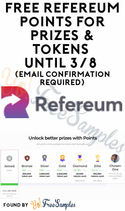 Extended: FREE Refereum Points For Prizes & Tokens (Email Confirmation Required)