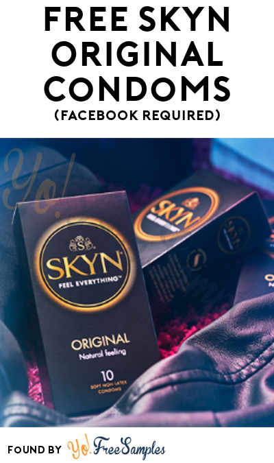 FREE SKYN Original Condoms (Facebook Required)