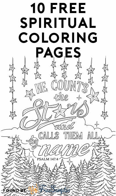 10 FREE Spiritual Coloring Pages Download