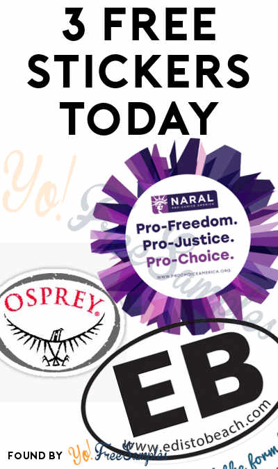 3 FREE Stickers Today: Pro-Choice Sticker, Osprey Stickers & Edisto Beach Sticker