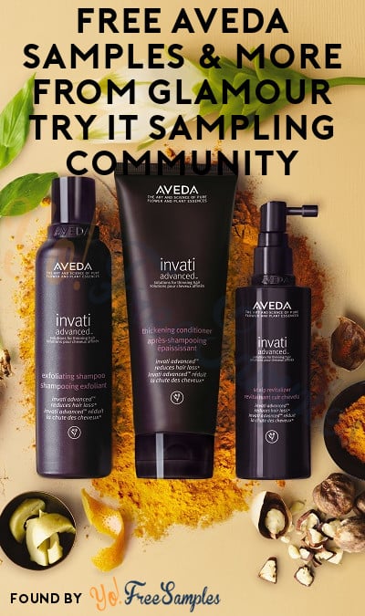 FREE Aveda Samples & More From Glamour Try It Sampling Community