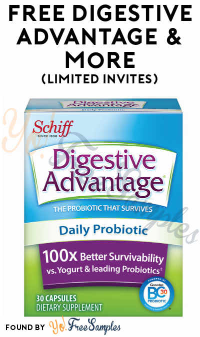FREE Digestive Advantage & Other Products (Limited Invites)