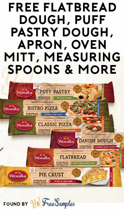 FREE Wewalka Flatbread Dough, Puff Pastry Dough, Apron, Oven Mitt, Measuring Spoons & More (Must Apply To Host Tryazon Party)