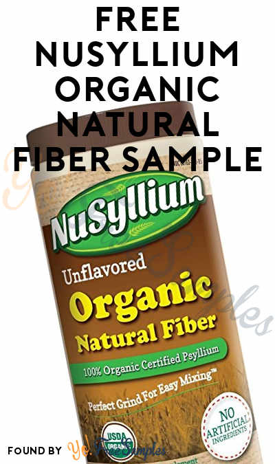 FREE NuSyllium Organic Natural Fiber Sample
