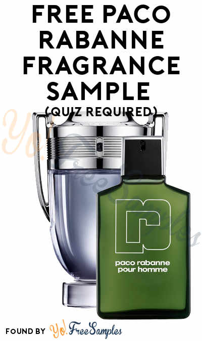 FREE Paco Rabanne Fragrance Sample (Quiz Required)
