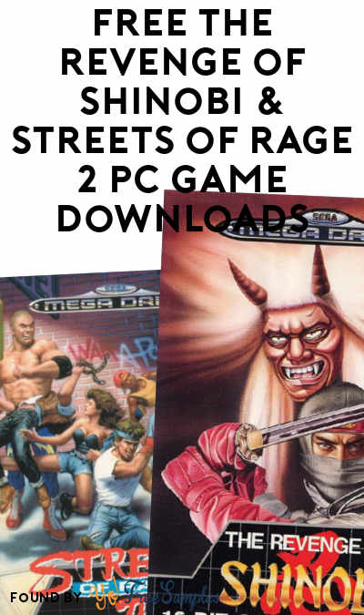 FREE The Revenge of Shinobi & Streets of Rage 2 PC Game Download (Steam Required)