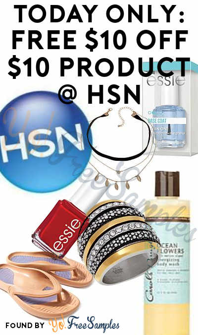 TODAY (2/11) ONLY: FREE $10 Off $10 Product At HSN