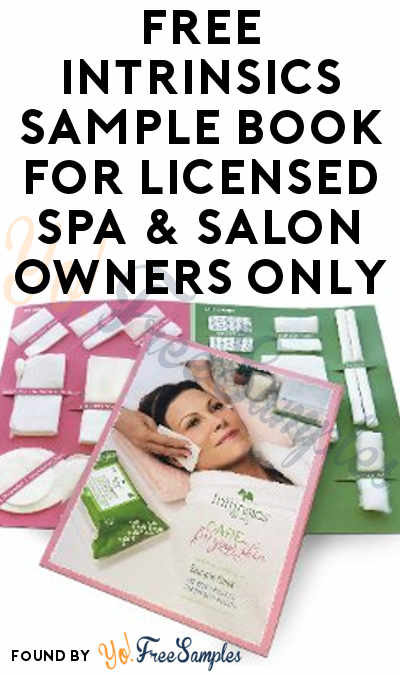 FREE Intrinsics Sample Book For Licensed Spa & Salon Owners Only