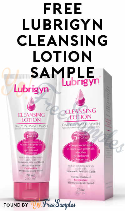 FREE Lubrigyn Cleansing Lotion Sample [Verified Received By Mail]