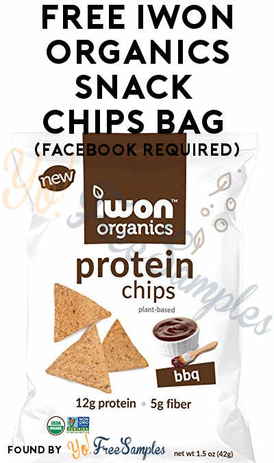 Address Form Added: FREE iwon organics Snack Chips Bag (Facebook Required)