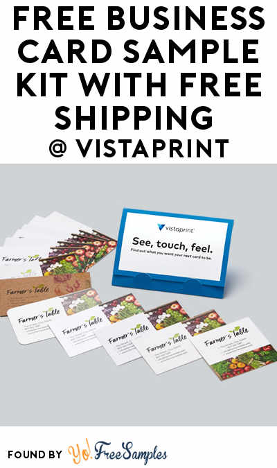 FREE Business Card Sample Kit With FREE Shipping At Vistaprint