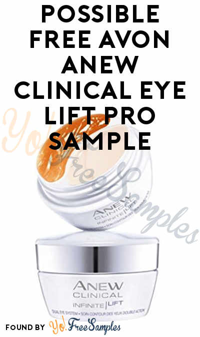 Possible FREE Avon Anew Clinical Eye Lift Pro Sample