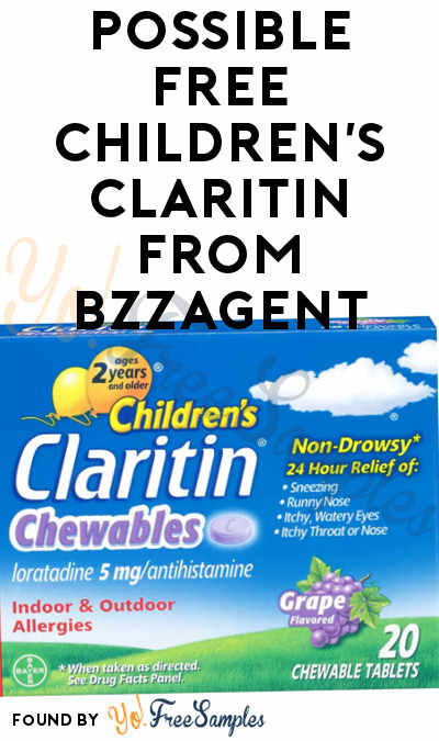 Possible FREE Children’s Claritin From BzzAgent