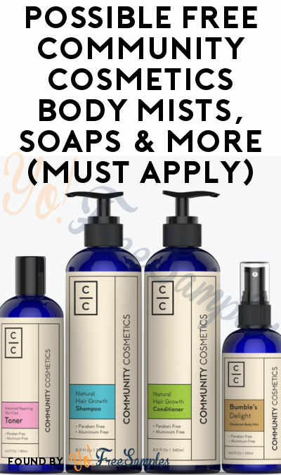 Possible FREE Community Cosmetics Deodorizing Body Mists, Soaps & More (Must Participate In Forum)