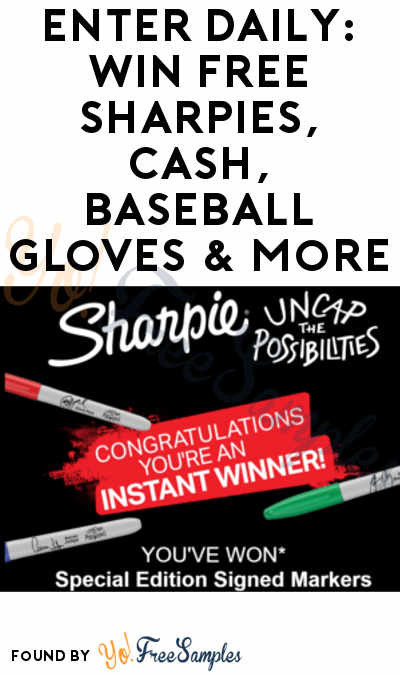 Enter Daily: Win FREE Sharpies, Cash, Baseball Gloves & More From Sharpie Uncap The Possibilities Sweepstakes [Verified Received By Mail]