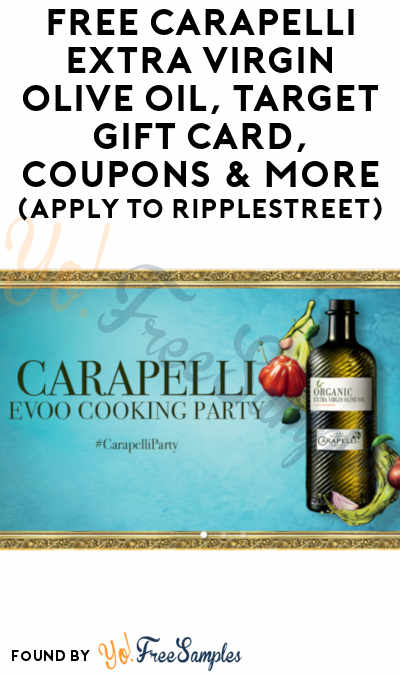 FREE Carapelli Extra Virgin Olive Oil, Target Gift Card, Coupons & More (Apply To RippleStreet)