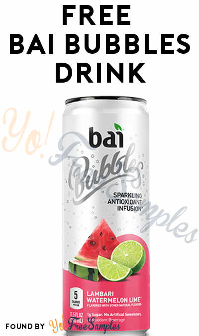 FREE Full-Size Bai Bubbles Drink Coupon
