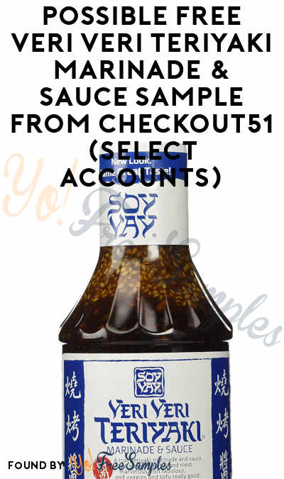 Possible FREE Veri Veri Teriyaki Marinade & Sauce Sample From Checkout51 (Select Accounts)