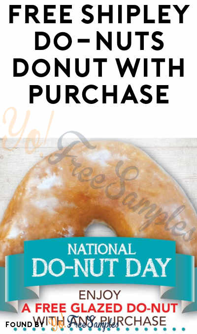 FREE Glazed Donut At Shipley Do-Nuts On National Donut Day