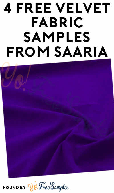 4 FREE Velvet Fabric Samples From Saaria