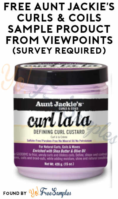 FREE Aunt Jackie’s Curls & Coils Sample Product From ViewPoints (Survey Required)