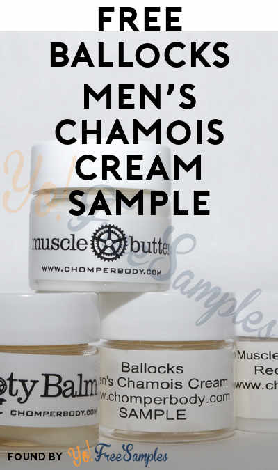 FREE Ballocks Men’s Chamois Cream Sample