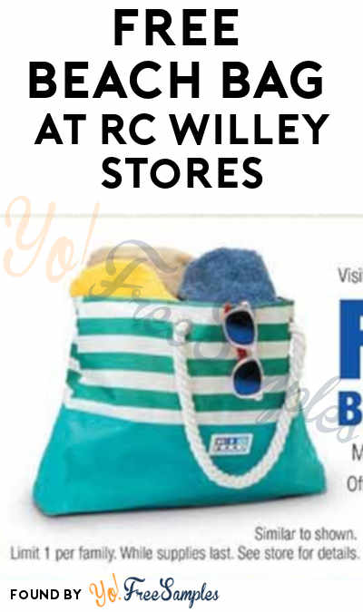 FREE Beach Bag At RC Willey Stores