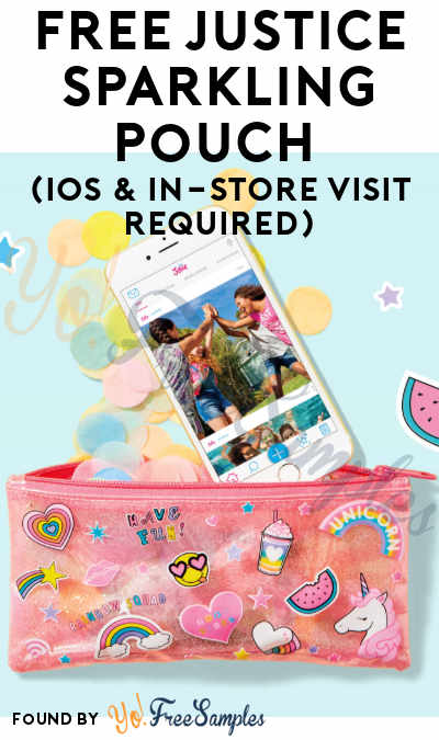 FREE Justice Sparkling Pouch (iOS & In-Store Visit Required)