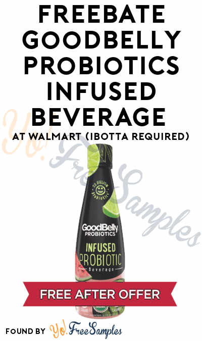 FREEBATE GoodBelly Probiotics Infused Beverage At Walmart (Ibotta Required)