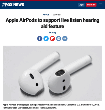 Apple active listening earbuds