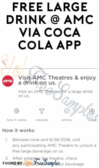 FREE Large Drink At AMC Theaters via Coca-Cola Mobile App