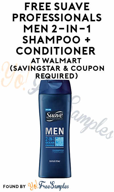 FREE Suave Professionals Men 2-in-1 Shampoo + Conditioner At Walmart (SavingStar & Coupon Required)