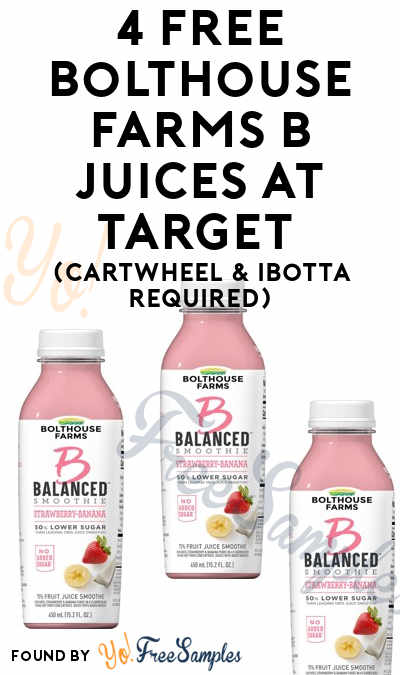 4 FREEBATE Bolthouse Farms B Juices At Target (Cartwheel & Ibotta Required)