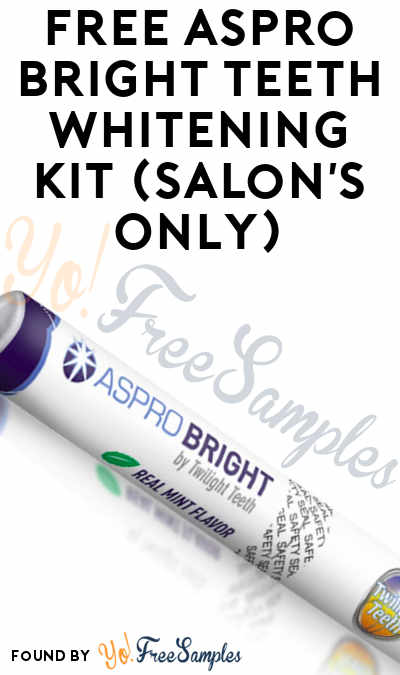 FREE Aspro Bright Teeth Whitening Kit (Salon’s Only)