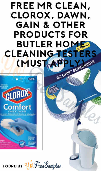Check Email For New Product Test If You’re A Member: FREE Mr Clean, Clorox, Dawn, Gain & Other Products For Bradshaw Home / Butler Home Cleaning Testers (Must Apply)