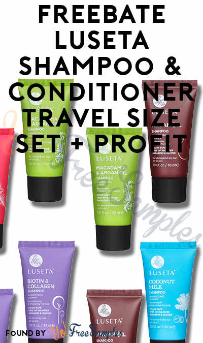 FREEBATE Luseta Shampoo & Conditioner Travel Size Set + Profit (Credit Card Required)