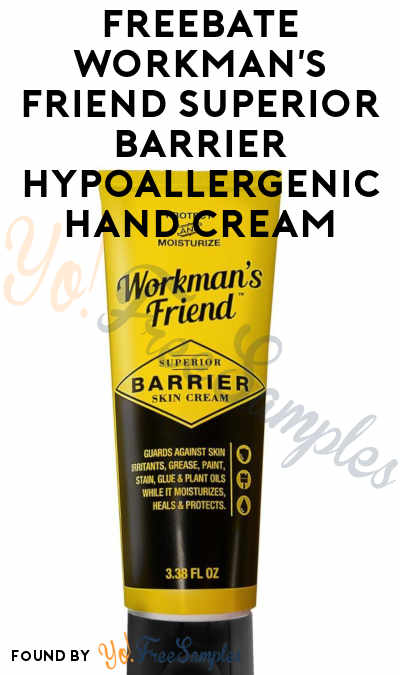 FREEBATE Workman’s Friend Superior Barrier Hypoallergenic Hand Cream