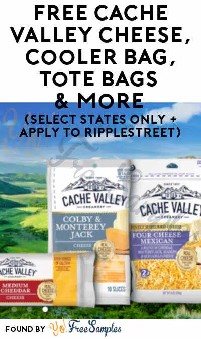 FREE Cache Valley Cheese, Cooler Bag, Tote Bags & More (Select States Only + Apply To RippleStreet)