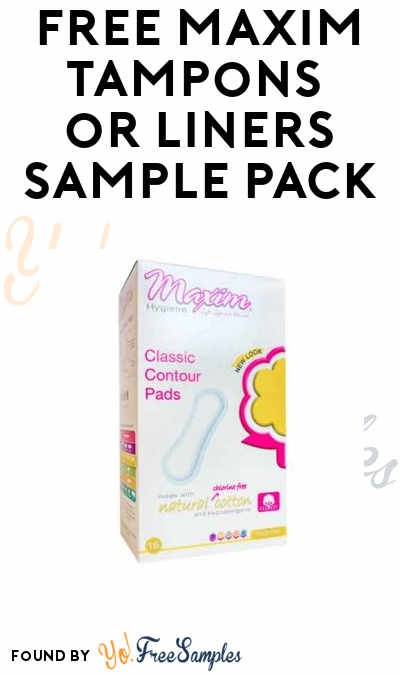 FREE Maxim Hygiene Product Sample Pack