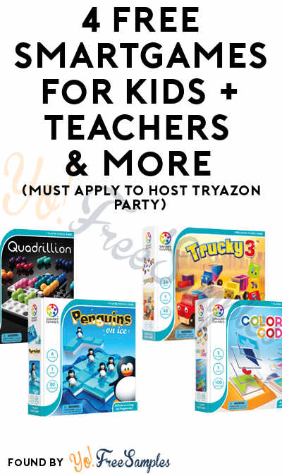 4 FREE SmartGames For Kids + Teachers & More (Must Apply To Host Tryazon Party)